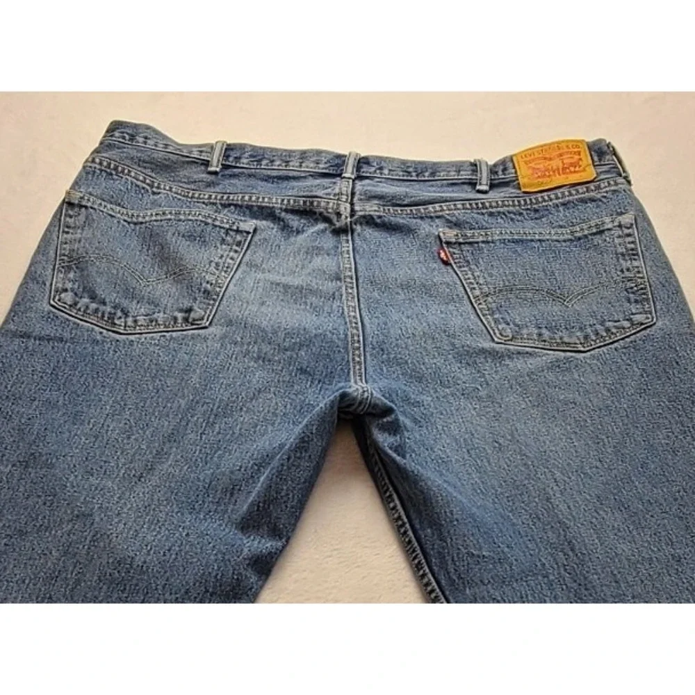 Levis 550 Relaxed Fit Jeans Men's Blue Denim Medium Wash Pants‎ Five-pocket